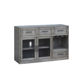 Vilo Home Shelter Cove Gray Farmhouse Server/TV Stand with Stem Wear Storage