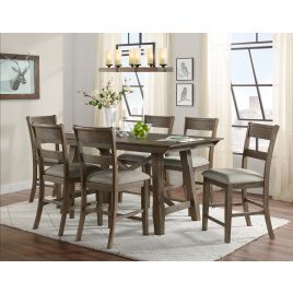 Vilo Home Hillcrest 7 Piece Counter Height Dining Set