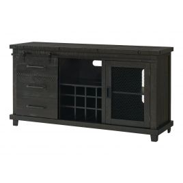 Industrial Charms Black TV Stand/Server