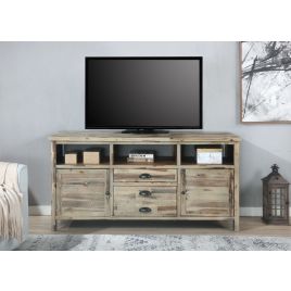 Country View 65" TV Stand Natural Finish