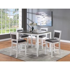Vilo Home Coastal Crete 5 Piece Pub Height Dining Set
