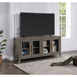 Vilo Home Tribeca 65" Gray Shagreen Style TV Stand