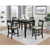 Vilo Home Jazzy Bells 5 Piece Pub Height Dining Set